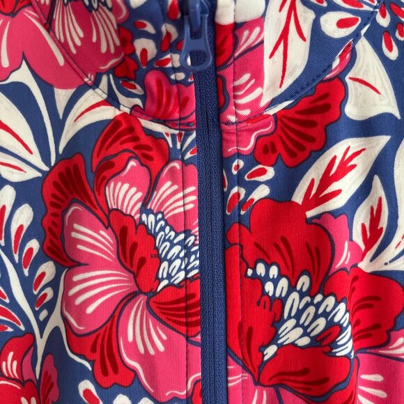 Sigrid Olsen Full Zip Light Golf/Tennis Jacket Sz Small Floral Print Vacation - Picture 2 of 8